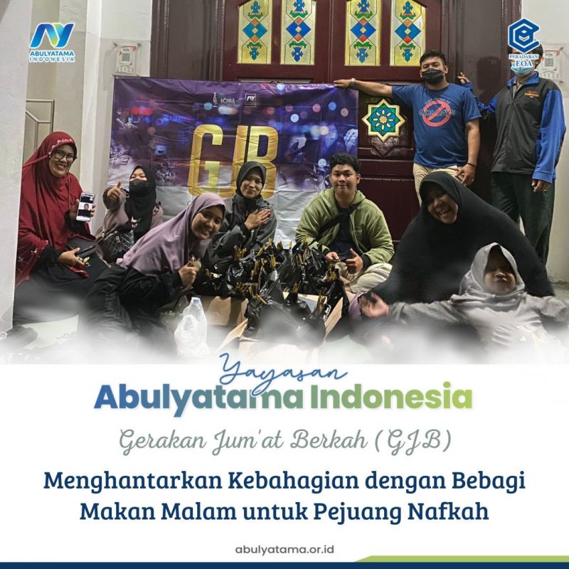 Gerakan Jum`at Berkah (GJB): Menghantarkan Kebahagian dengan Berbagi Makan Malam untuk Para Pejuang Nafkah